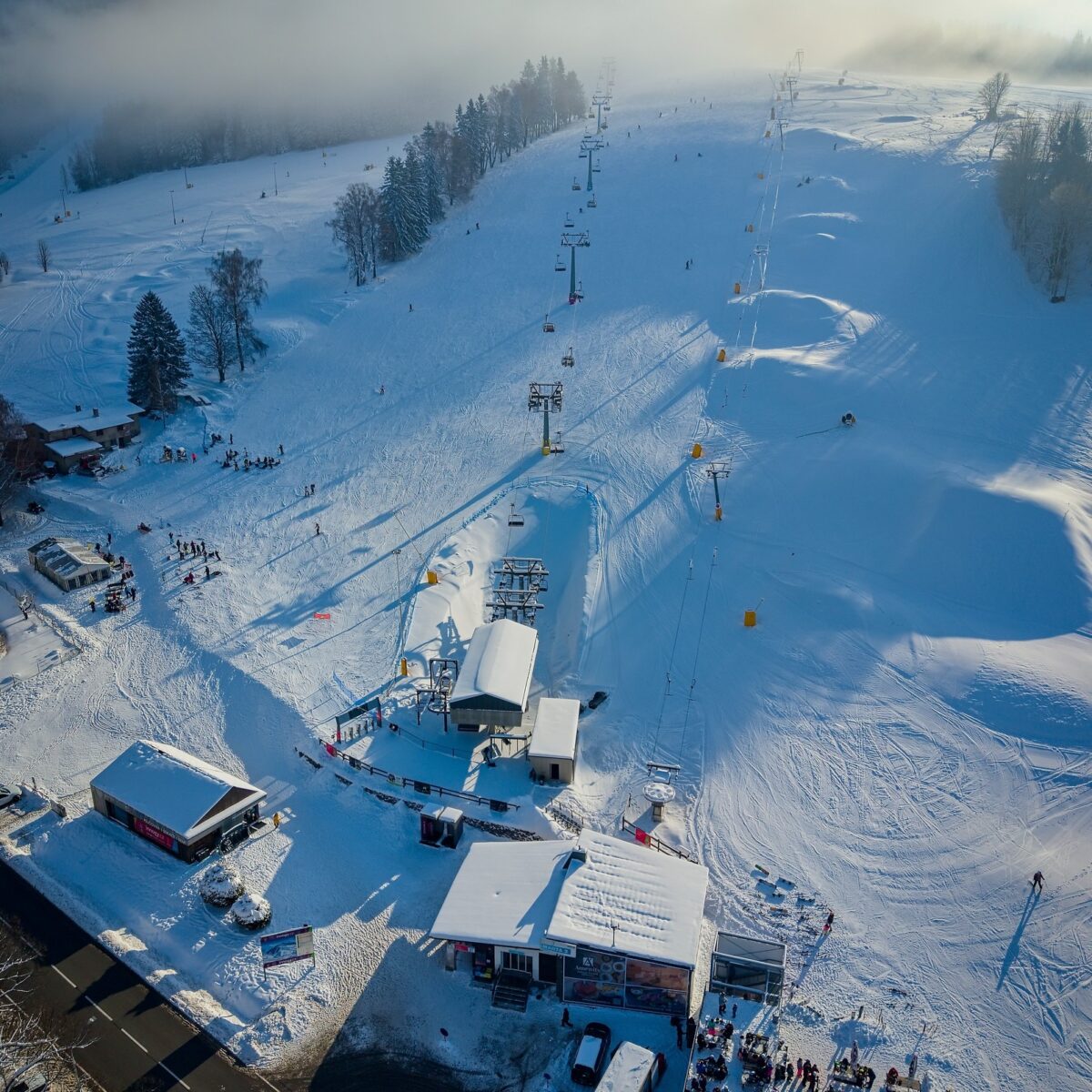 lyžování, jar, léto